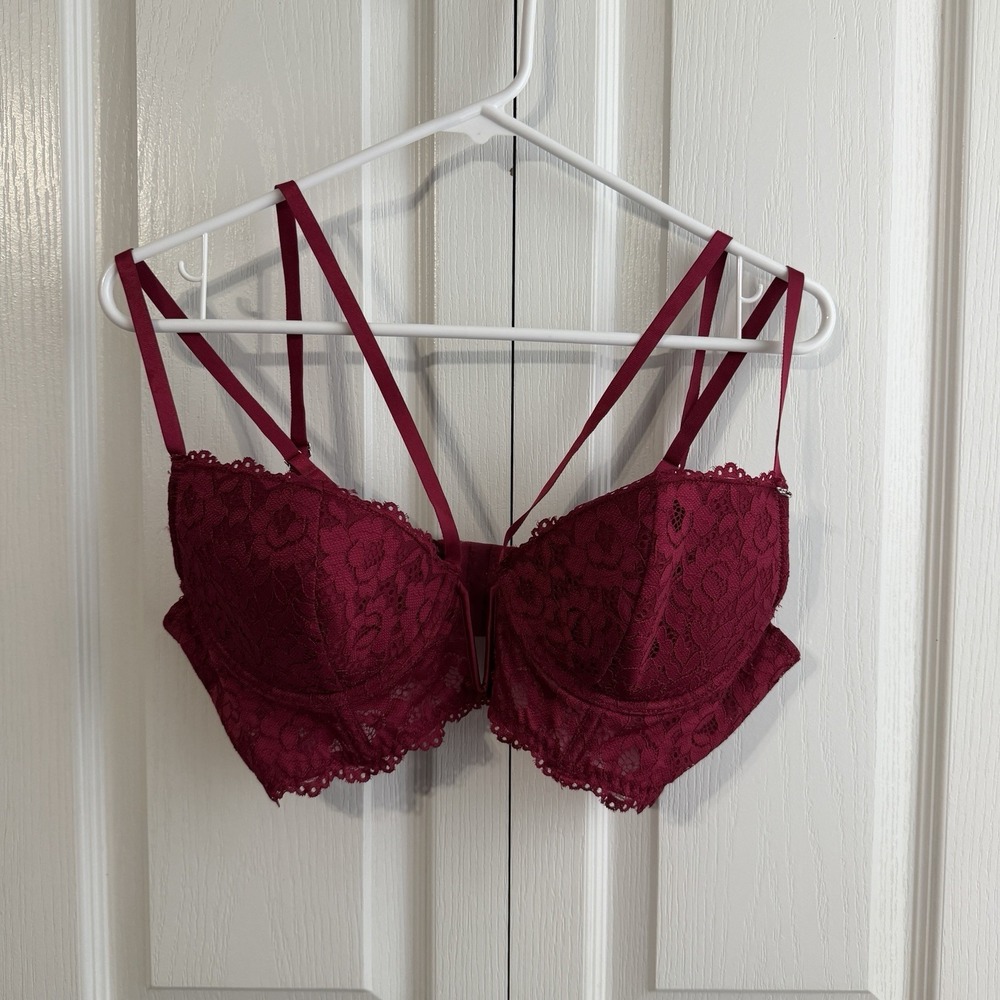 LoveHoney Lingerie Red Strappy Bra Women's Size 1X 2X Sexy Anniversary Gifts